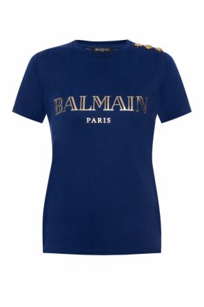 Button-embellished t-shirt, zdjęcie 1 Button-embellished t-shirt od Balmain